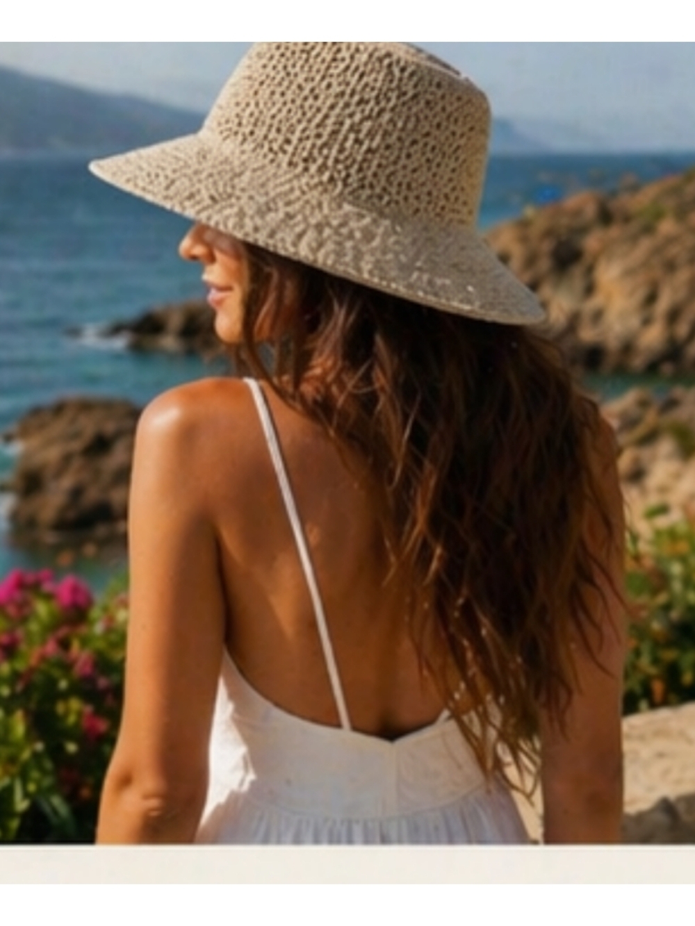 Anthropology Crochet Women's Hat In Natural Beige